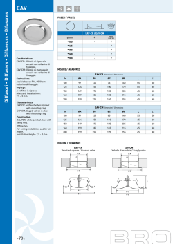Diffusori &bull; Diffusers &bull; Diffuseurs &bull; Difusores EAV - e