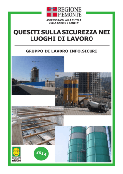 Quesiti sulla sicurezza nei luoghi di lavoro