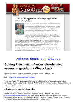 Getting Free Instant Access che significa essere un gesuita