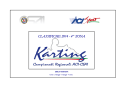 CLASSIFICHE 2014 - 4^ ZONA