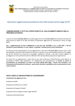 5.informativa graduatorie del collocamento mirato legge 68/99