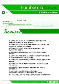 Lombardia - Conferenza delle Regioni e delle Province autonome