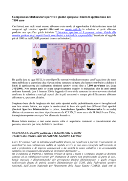 Articolo sui compensi ai collaboratori