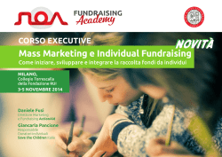 Scarica la brochure - Master in Fundraising