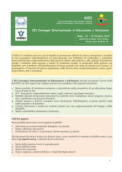 Call for papers GIEI