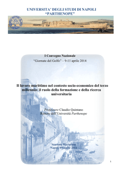 2014 - QUINTANO C., Intervento dal titolo - Economia