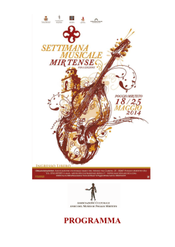 2014 PROGRAMMA per internet