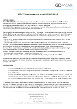 PROCEDURA DOA Goclever - Audioevideocenter.it