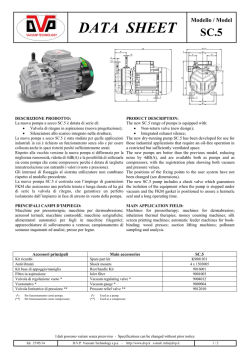 DATA SHEET - marco pumps