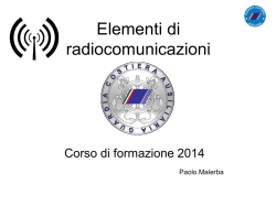Elementi di radiocomunicazioni marittime