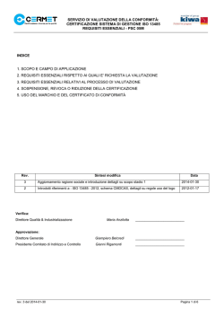 certificazione sistema di gestione iso 13485