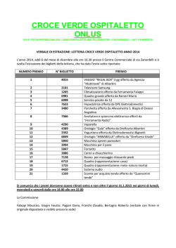 CROCE VERDE OSPITALETTO ONLUS