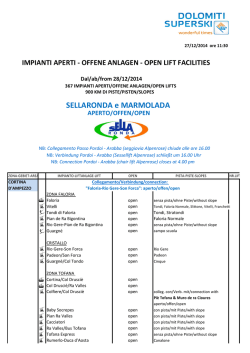 open lift facilities