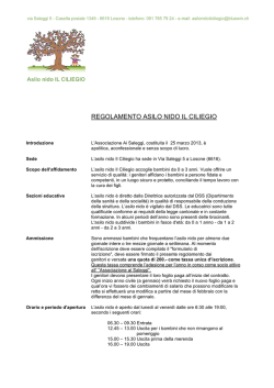 il regolamento (PDF) - Asilo Nido IL CILIEGIO