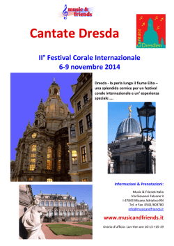 Cantate Dresda 2014 - music and friends