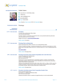 Curriculum Vitae completo del dr. Valerio Celletti