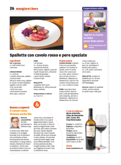 Il PDF Spallette con cavolo rosso e pere speziate