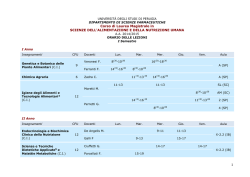I semestre - Dipartimento di Scienze Farmaceutiche