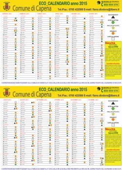 Calendario Capena 2015 - Diodoro Ecologia Srl