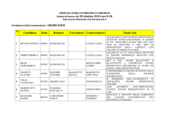 Elenco laureandi - Università degli Studi di Ferrara
