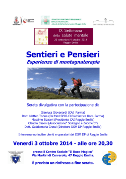 Incontro CAI - CAI Sezione di Reggio Emilia