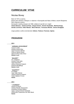 Curriculum IT - Nicolas Bovey