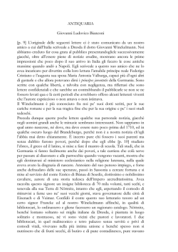ANTIQUARIA Giovanni Ludovico Bianconi [p. 9