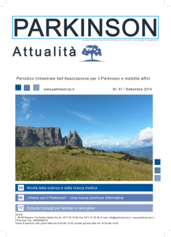 Download "Parkinson Attualitá", settembre 2014