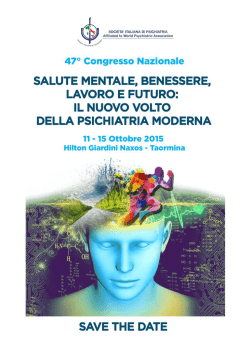 Save the date 47° Congresso Nazionale SIP