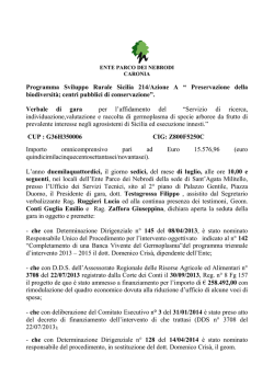 Pubblicazione graduatoria.