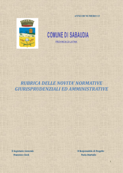 Rassegna13 - Comune di Sabaudia