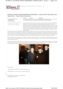 Guarda la Tv in Streaming - Mese Della Cultura e Lingua Italiana