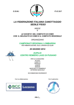 Eupilio - 29 giugno (Camp. Regionali Lombardi)