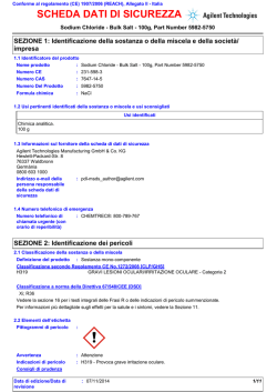 SCHEDA DATI DI SICUREZZA