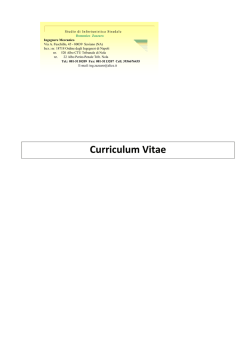 Curriculum vitae completo Zazzaro - Studio Tecnico Gaetano Esposito