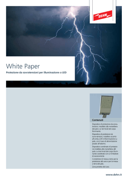 Protezione da sovratensioni per illuminazioni a LED