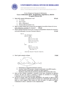 UNIVERSIT&Agrave; DEGLI STUDI DI BERGAMO