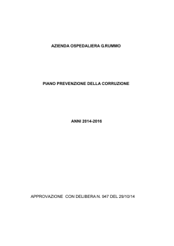 azienda ospedaliera g.rummo piano prevenzione della corruzione