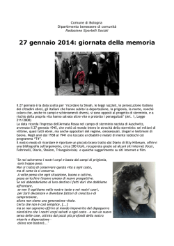 giornata della memoria