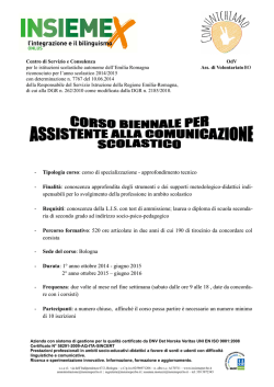 Tipologia corso: corso di specializzazione