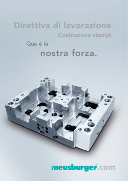 Direttiva lavorazione - Costruzione stampi