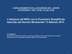 MOG Procedure Semplificate il DM 13-02-2014