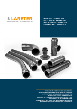 Listino Raccordi 2014