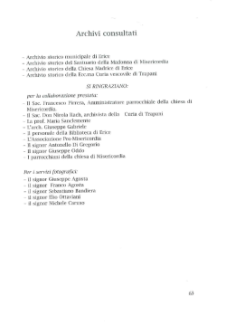 Archivi consultati Bibliografia Note