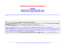 (Tariffa in vigore dal 24 giugno 2014).