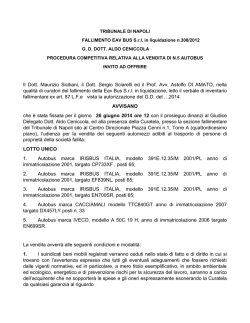 nuova procedura competitiva per la selezione