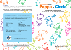 Pappa e ciccia: programmazione servizi extrascolastici a.s.2014-2015
