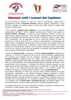 FRANCESCO MARCONI, tutti i numeri del capitano