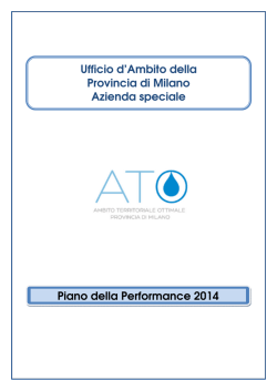 Piano delle Performance - ATO Provincia di Milano