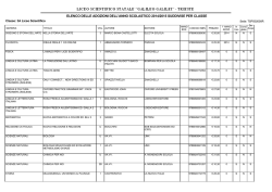 libri di testo classi terze - Liceo Scientifico Galileo Galilei